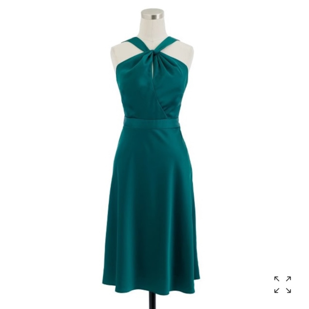 J.Crew Sinclair Halter Dress in Tricotine